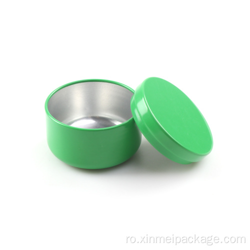 Recipient cu staniu de ceai de 1,7 oz 50 ml de depozitare rotundă